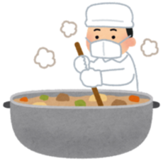 給食調理の人のイラスト