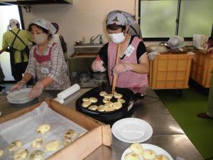 おやき焼き色をつける