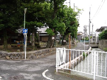 用水路のある風景の写真