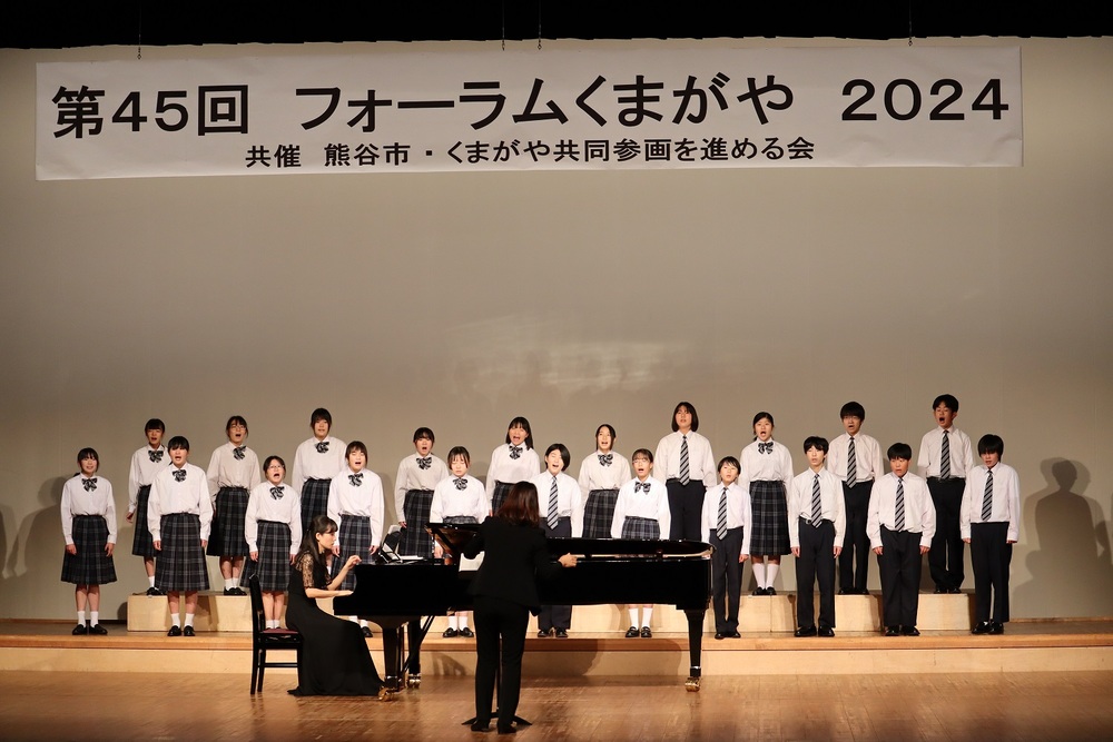 オープニングステージ　熊谷東中学校合唱部　写真