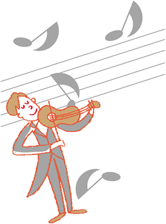 バイオリン演奏のイメージ