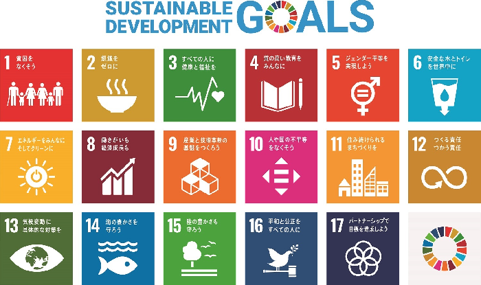 SDGs17アイコンの一覧画像