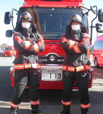 消防士の制服と災害時の服装：熊谷市ホームページ