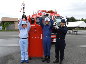 個人表彰された隊員の写真