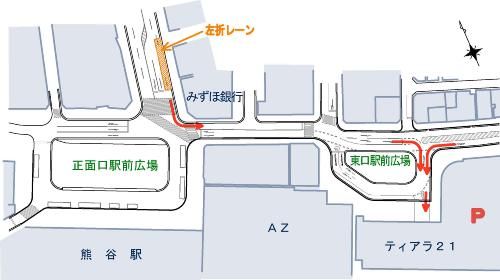 東口駅前広場周辺図