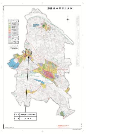 別府五丁目スマートタウン地区地区計画の位置図