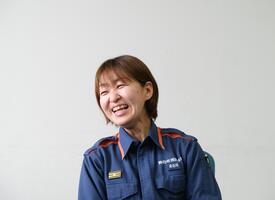 一線で活躍する消防隊長
