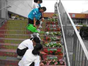 江南中学校の花緑いっぱい