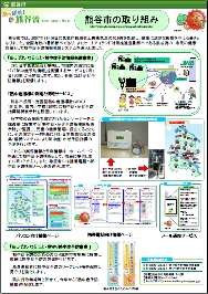 「熊谷市熱中症予防情報発信事業」の取組パネル