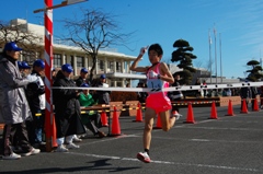 中学男子の部1位ゴール