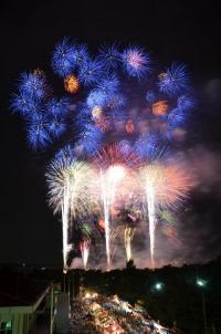 昨年の花火大会の写真