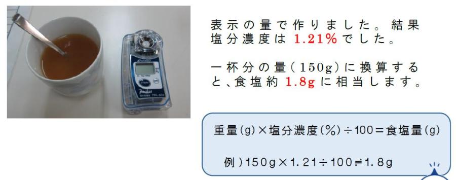 味噌汁計測の図