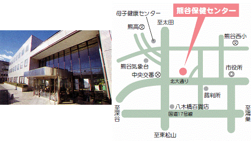 熊谷保健センター地図