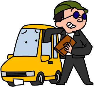 自動車盗イラスト