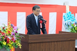 小林市長の挨拶の様子です。協定があることで心強いとの挨拶がありました。