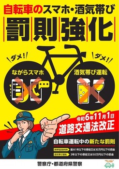 道路交通法改正案内（表）