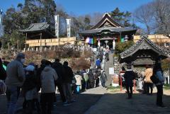 龍泉寺だるま市・参拝客