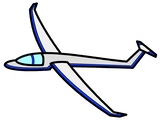 グライダーのイラスト
