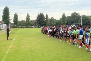 挨拶をする市長