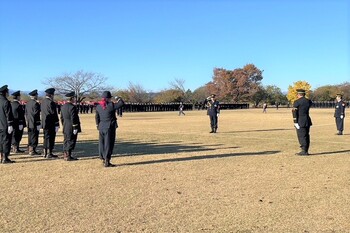 挨拶をする市長