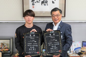島村選手と市長2