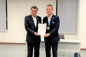 県土整備部長と市長