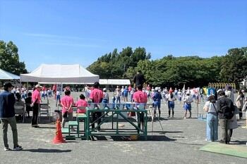 挨拶をする市長