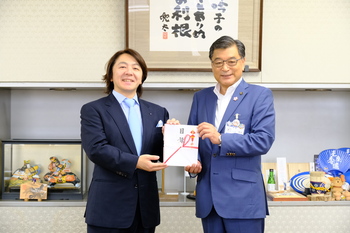 原田勇雅様と市長