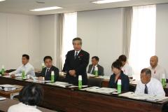 まちづくり推進調査研究特別委員長のご挨拶写真