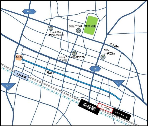 熊谷駅直結のティアラ21の4階がパスポートセンターがあるところです。