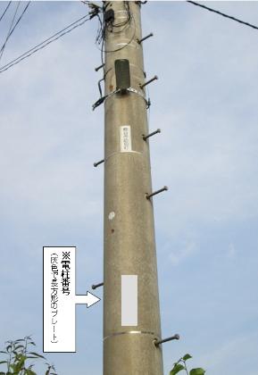 電柱番号をお知らせください!